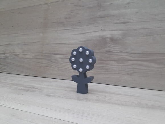 Flor com Caule de Mesa em mdf