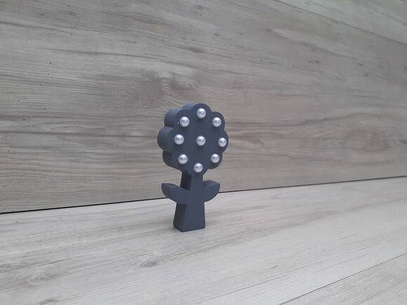 Flor com Caule de Mesa em mdf