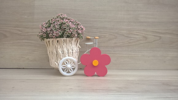 Flor de mesa em mdf