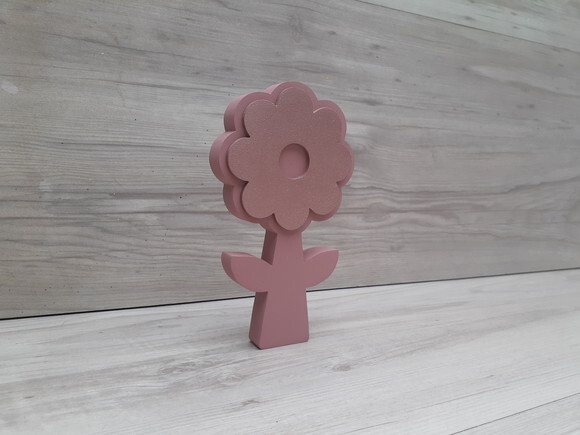 Flor com Caule de Mesa em mdf