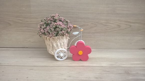 Flor de mesa em mdf