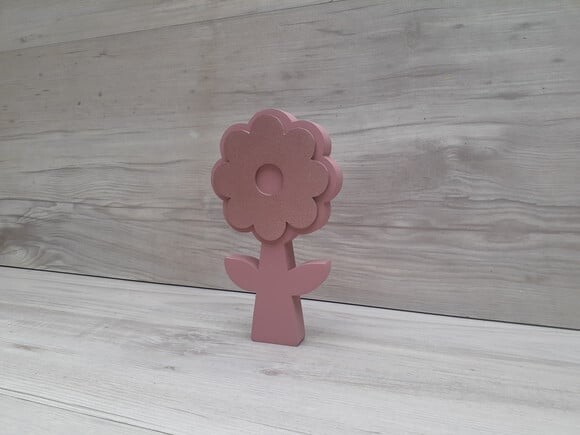 Flor com Caule de Mesa em mdf