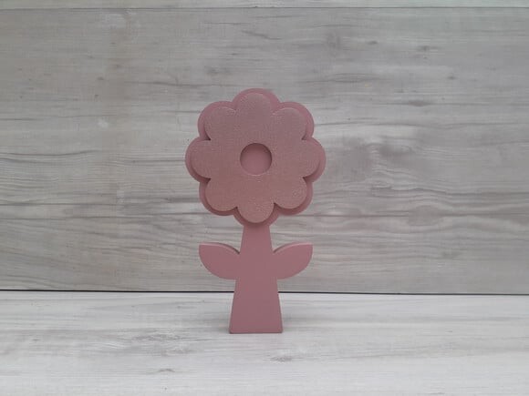 Flor com Caule de Mesa em mdf
