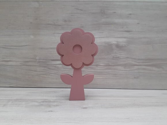 Flor com Caule de Mesa em mdf