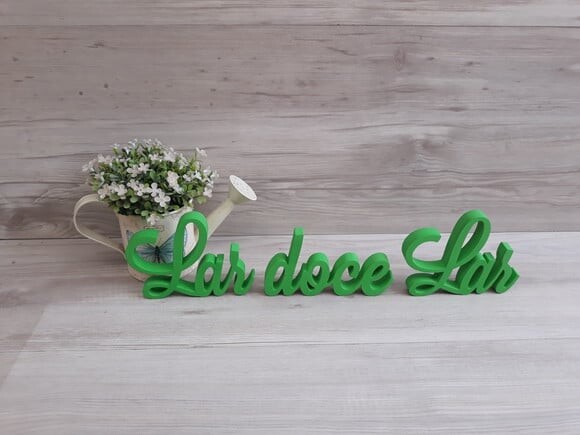 Frase decorativa Lar doce Lar Modelo LS