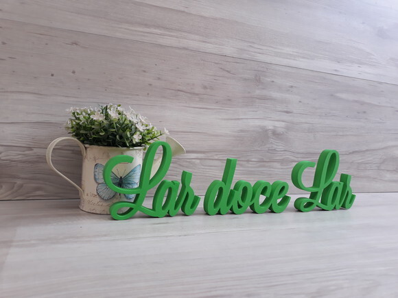 Frase decorativa Lar doce Lar Modelo LS