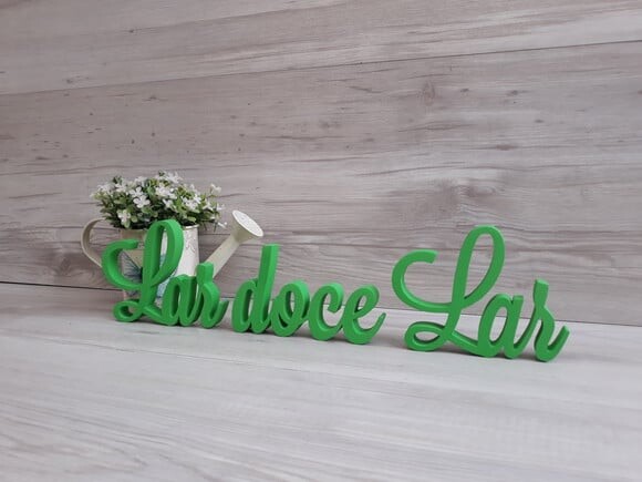 Frase decorativa Lar doce Lar Modelo LS