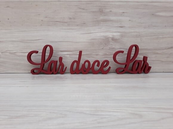 Frase decorativa Lar doce Lar Modelo LS