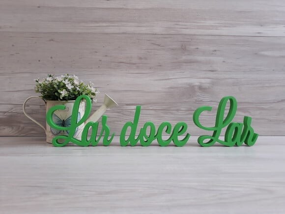 Frase decorativa Lar doce Lar Modelo LS