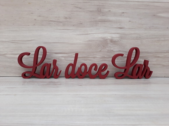 Frase decorativa Lar doce Lar Modelo LS