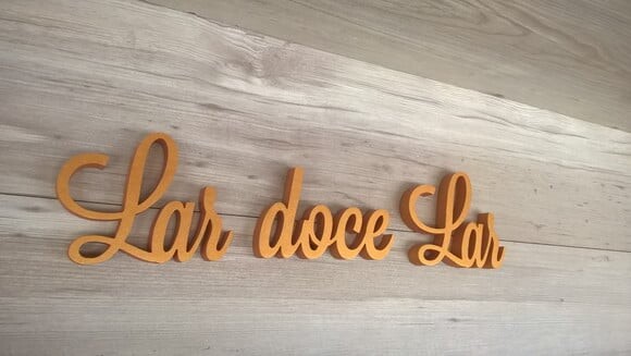 Frase decorativa Lar doce Lar Modelo LS