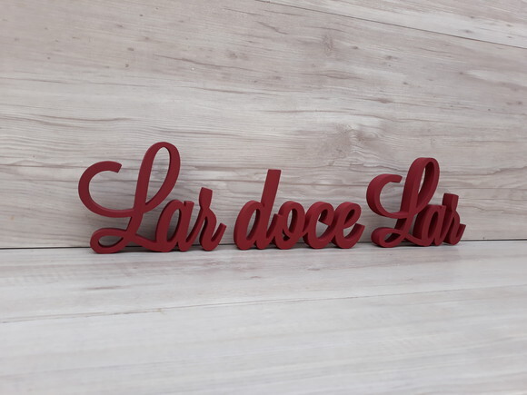 Frase decorativa Lar doce Lar Modelo LS