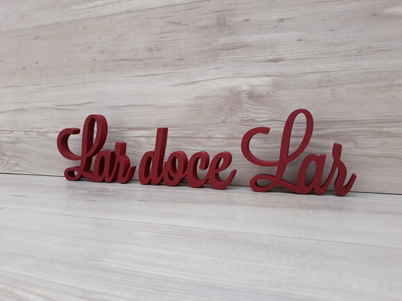 Frase decorativa Lar doce Lar Modelo LS