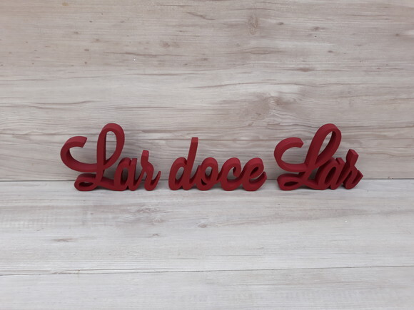 Frase decorativa Lar doce Lar Modelo LS