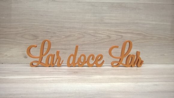 Frase decorativa Lar doce Lar Modelo LS