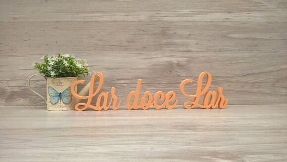 Frase decorativa Lar doce Lar Modelo LS