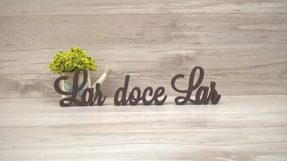 Frase decorativa Lar doce Lar Modelo LS