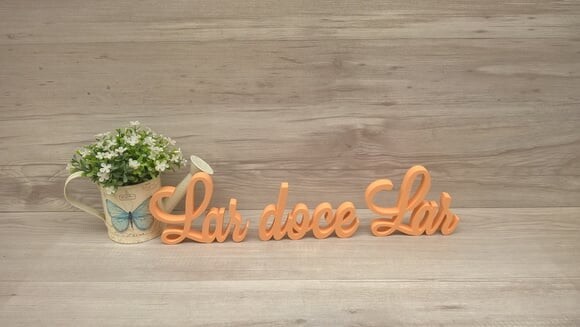 Frase decorativa Lar doce Lar Modelo LS