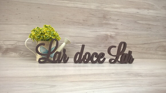 Frase decorativa Lar doce Lar Modelo LS