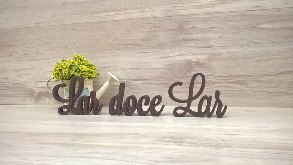 Frase decorativa Lar doce Lar Modelo LS
