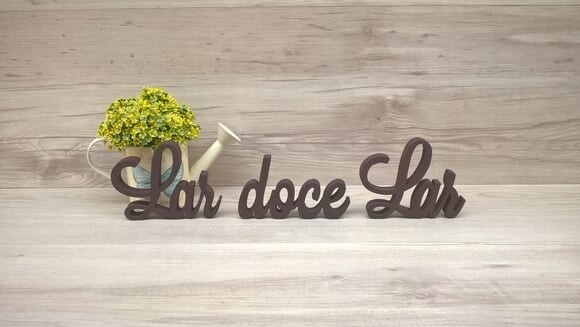 Frase decorativa Lar doce Lar Modelo LS