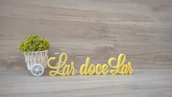 Frase decorativa Lar doce Lar Modelo LS