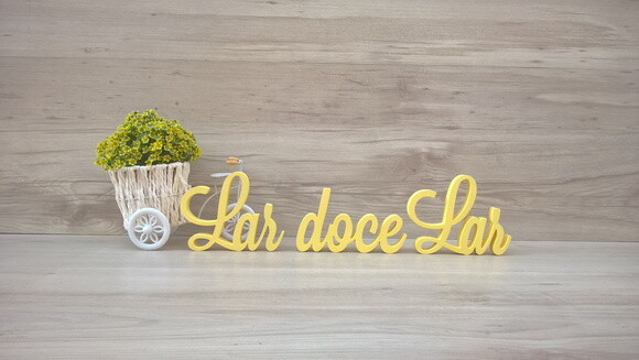 Frase decorativa Lar doce Lar Modelo LS