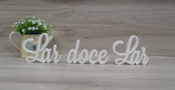 Frase decorativa Lar doce Lar Modelo LS