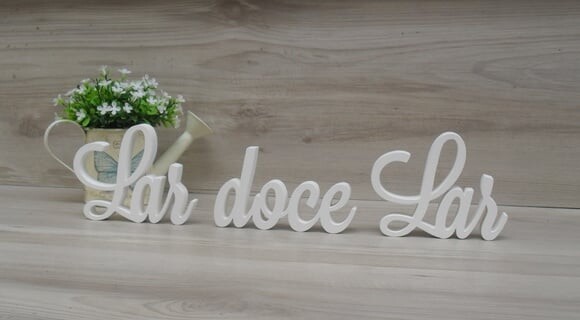 Frase decorativa Lar doce Lar Modelo LS
