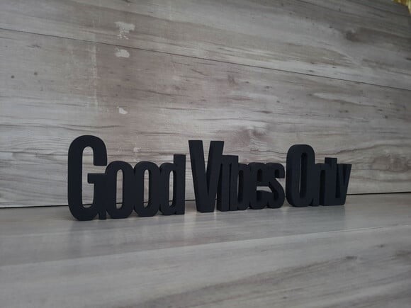 Good Vibes Only - Palavras Decorativas de Mesa em mdf