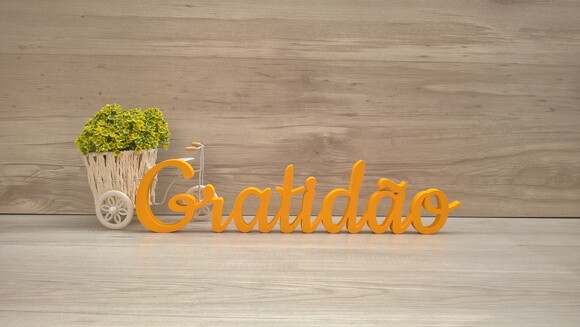 Gratidão - Palavra de Mesa em mdf