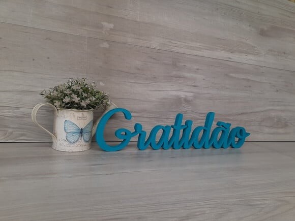 Gratidão - Palavra de Mesa em mdf