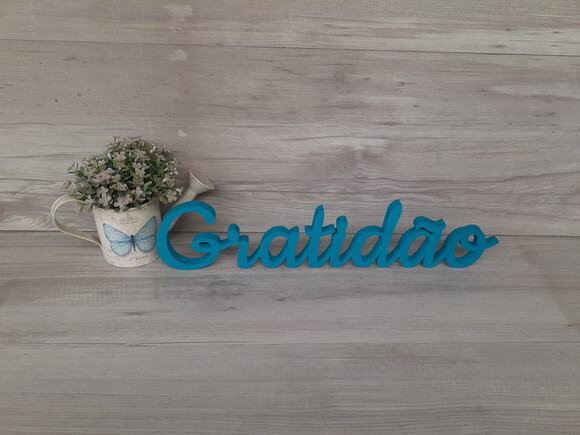 Gratidão - Palavra de Mesa em mdf