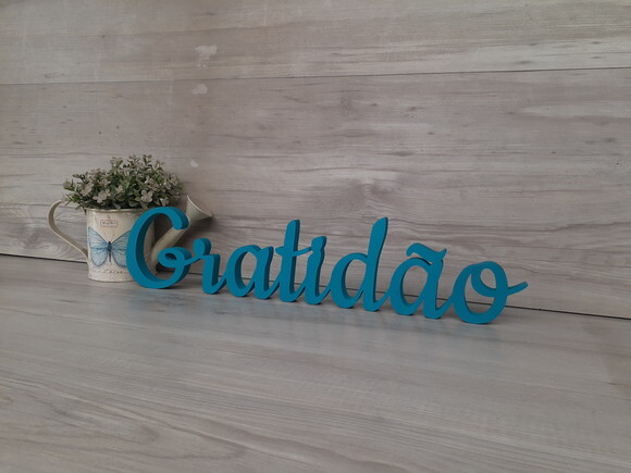 Gratidão - Palavra de Mesa em mdf