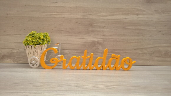 Gratidão - Palavra de Mesa em mdf