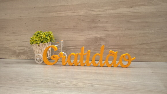 Gratidão - Palavra de Mesa em mdf