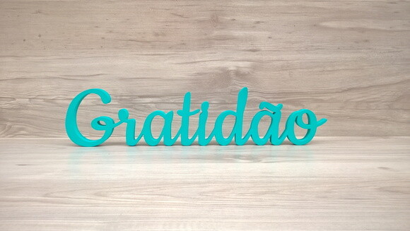 Gratidão - Palavra de Mesa em mdf
