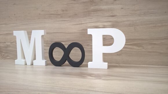 Iniciais com simbolo Infinito - 15 cm