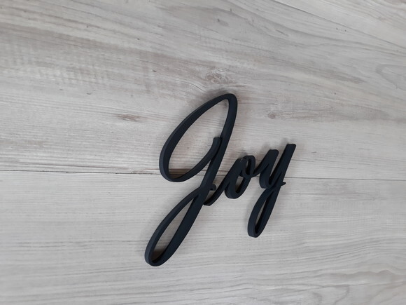 Joy - Palavra Decorativa de Parede em mdf