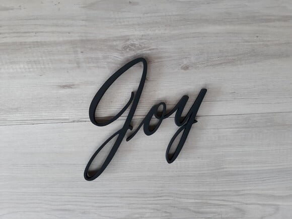 Joy - Palavra Decorativa de Parede em mdf