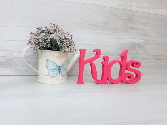 Kids - linha CH - palavra de mesa em mdf