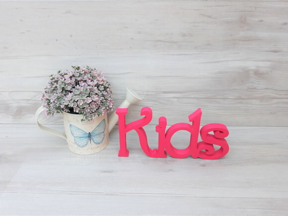 Kids - linha CH - palavra de mesa em mdf