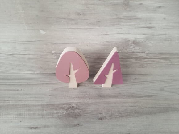 Kit Árvores Escandinavas - Peças de Mesa em mdf - 15 cm