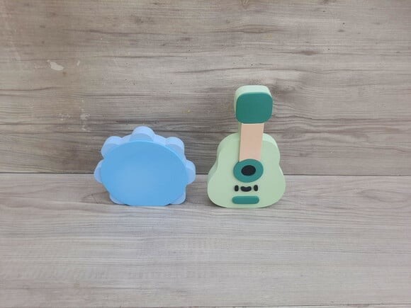 Kit Musical em mdf - Pandeiro e Violão