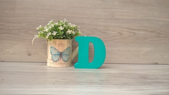 Letra Em Mdf - Modelo Cb - 10 Cm