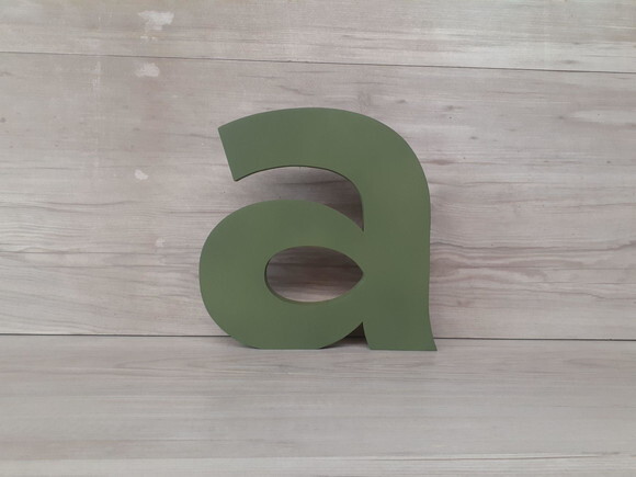 Letra em mdf para Mesa - Linha Minúsculas - 20 cm