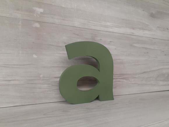 Letra em mdf para Mesa - Linha Minúsculas - 20 cm