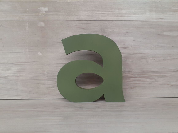 Letra em mdf para Mesa - Linha Minúsculas - 20 cm