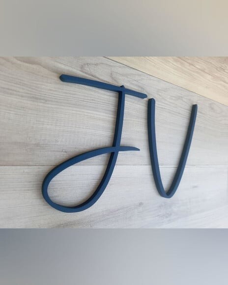 Letra Inicial de Parede - Personalizado em mdf - Linha Aut