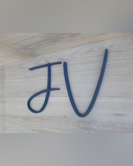 Letra Inicial de Parede - Personalizado em mdf - Linha Aut